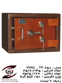 گاوصندوق نسوز خانگی ( مدل 250KK ) Sleep
